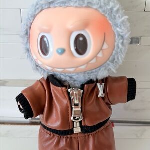 Brown 2 pc outfit for Pop marts Labubu Doll
